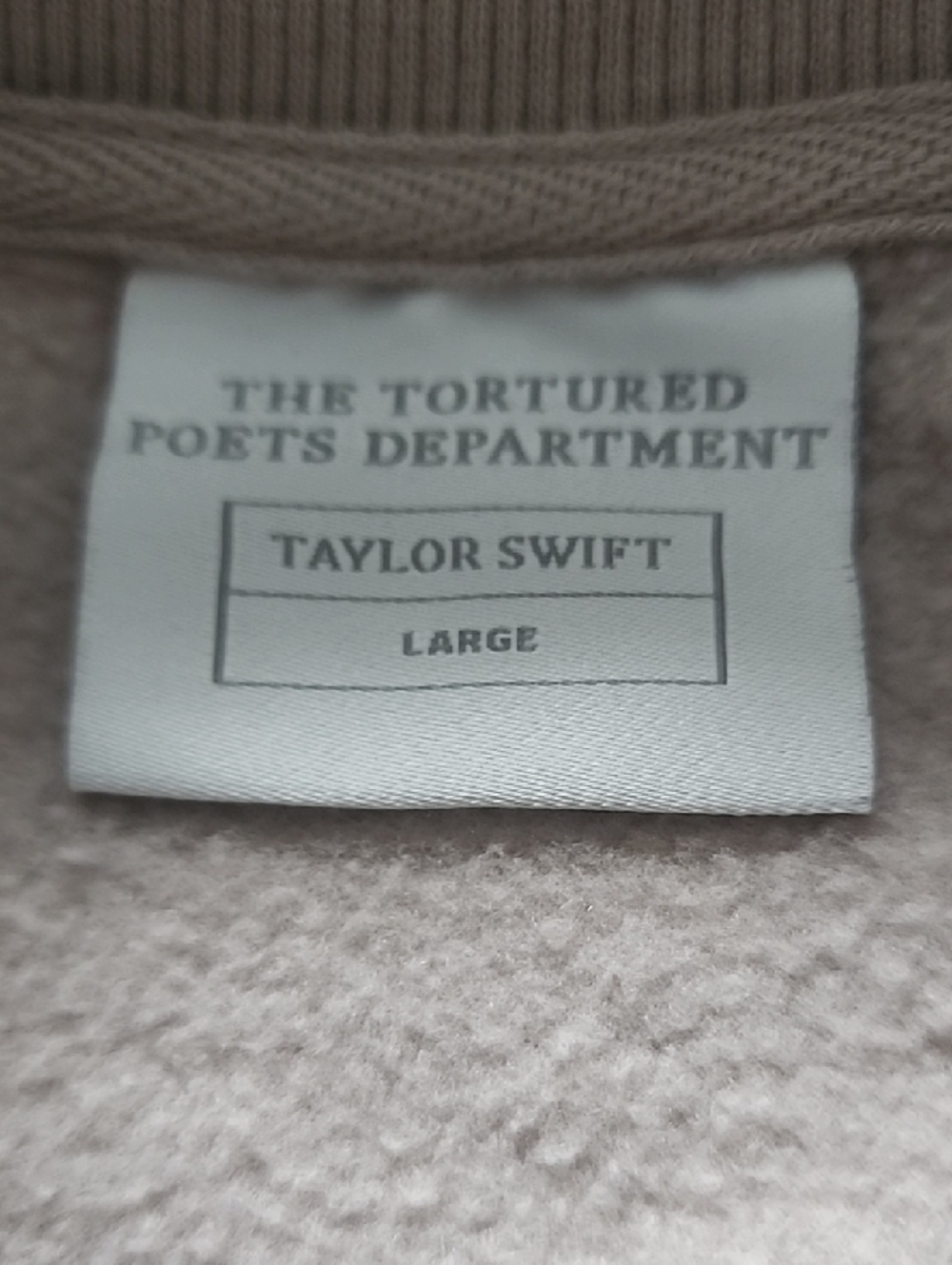 Taylor Swift 'The Tortured Poets Department' Label Pullover, SUPER CUTE !!